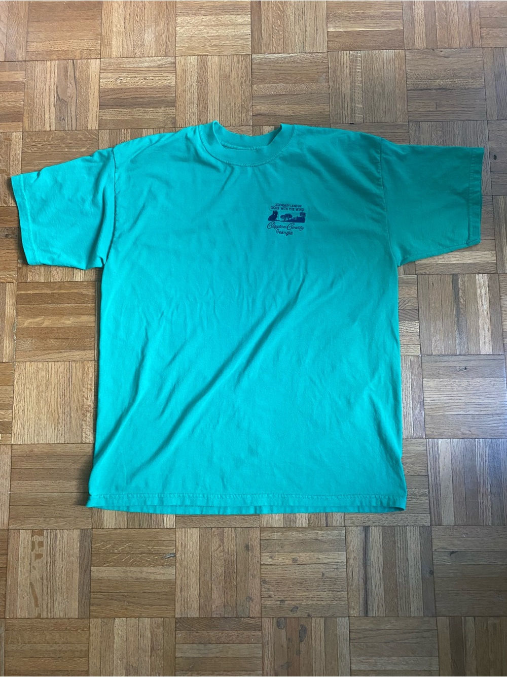 Vintage Gone with the Wind Clayton County Georgia Embroidered Shirt